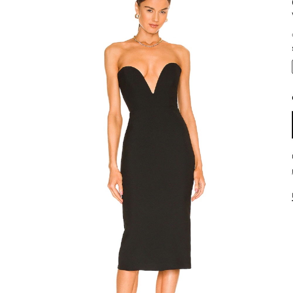 Veronica Beard Black Strapless Plunging Neck Dress- Never worn, Tags  still on